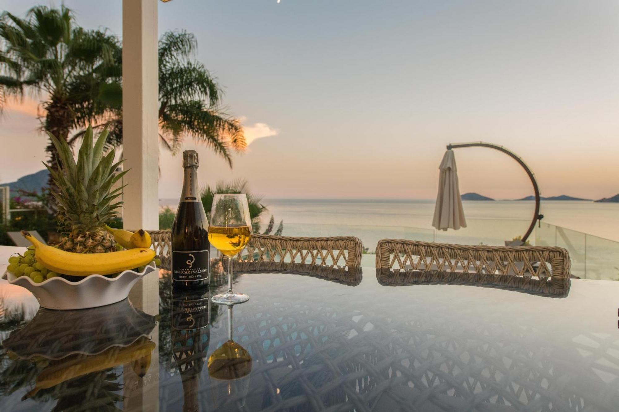 Beachfront White Villa With Private Swimming Pool Калкан Экстерьер фото